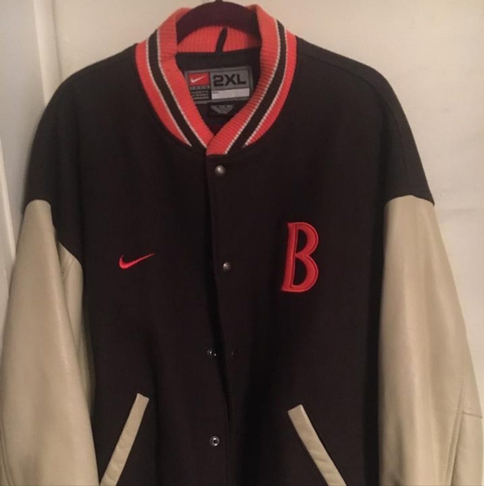 Like New Men's 2XL Nike Cleveland Browns Real Leather Jacket